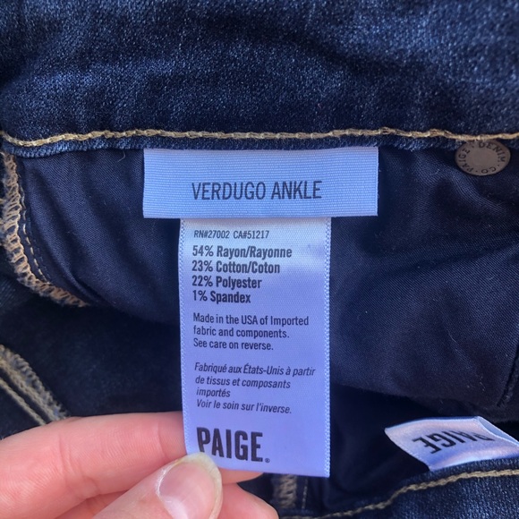 Anthropologie Paige Verdugo Ankle Denim Jean 26 - Picture 6 of 6